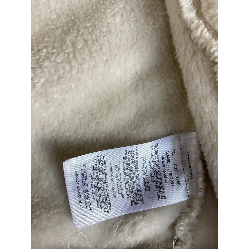 Columbia Womens Fleece Size XL Jacket Plush Very Soft Full Zip Cream Coat